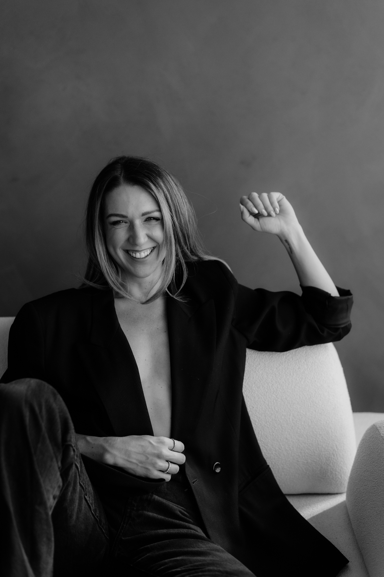 Mandy Balak — B&W author portrait